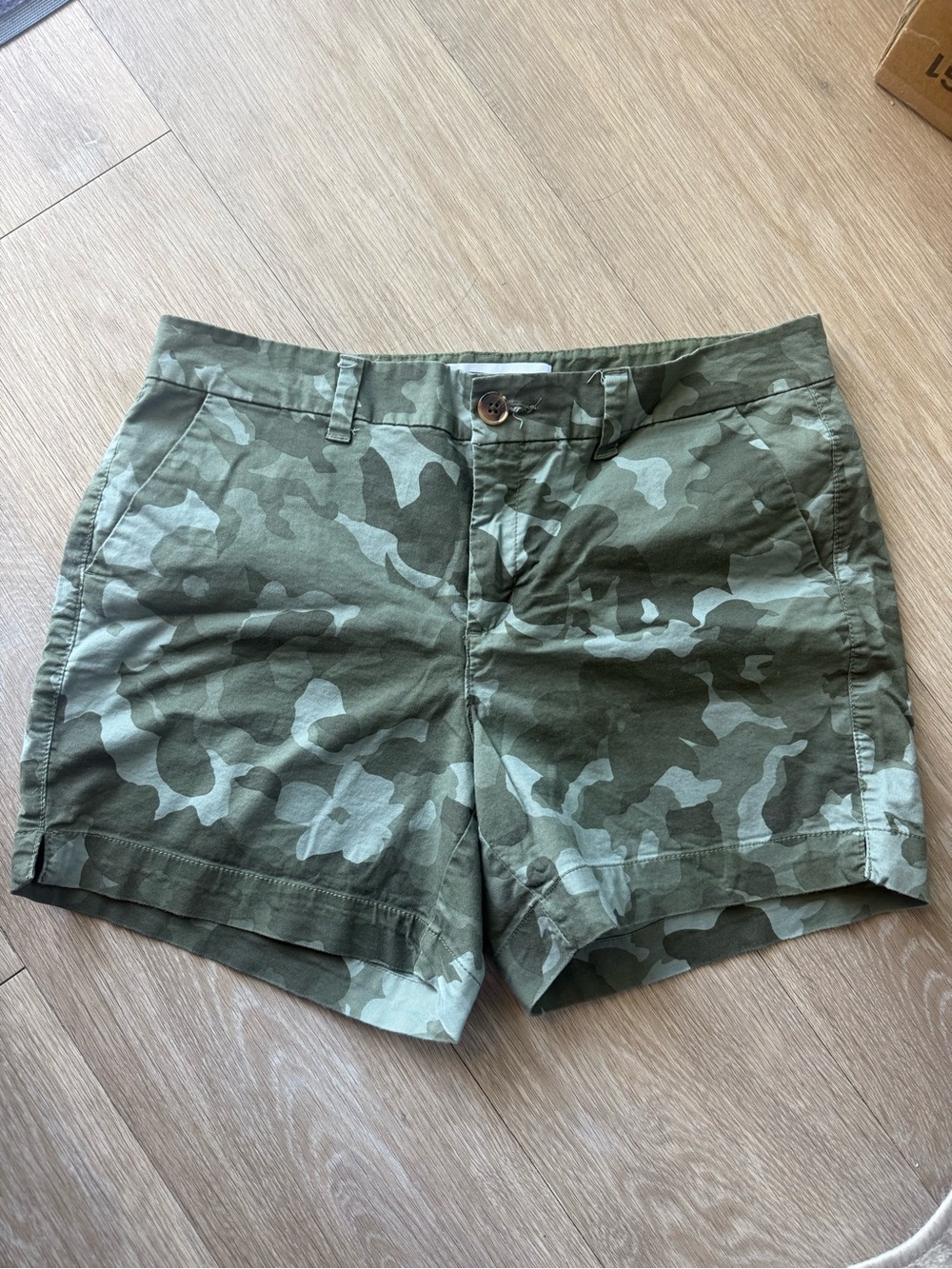 Women's Camo Shorts - Olive Green